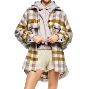 Plaid Multicolor Shacket Zara